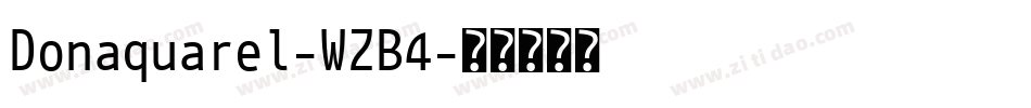 Donaquarel-WZB4字体转换