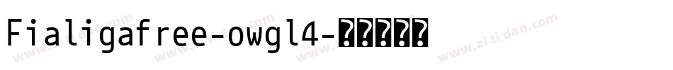 Fialigafree-owgl4字体转换