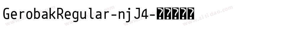 GerobakRegular-njJ4字体转换