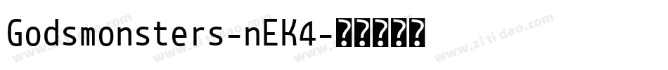 Godsmonsters-nEK4字体转换
