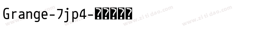 Grange-7jp4字体转换