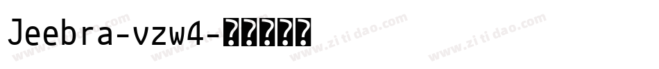 Jeebra-vzw4字体转换