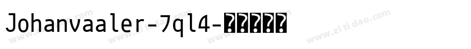 Johanvaaler-7ql4字体转换