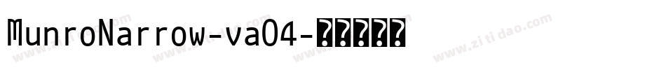 MunroNarrow-vaO4字体转换