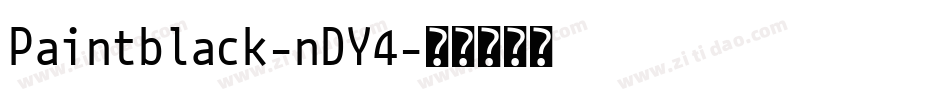 Paintblack-nDY4字体转换