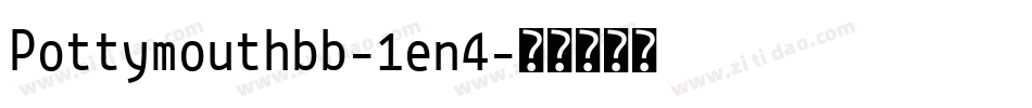 Pottymouthbb-1en4字体转换