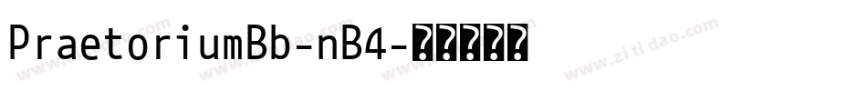 PraetoriumBb-nB4字体转换