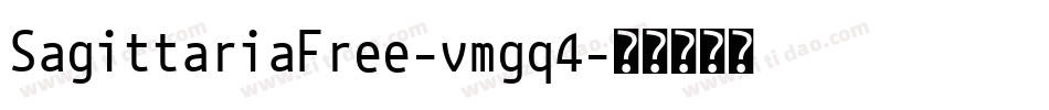 SagittariaFree-vmgq4字体转换