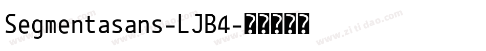 Segmentasans-LJB4字体转换