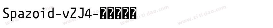 Spazoid-vZJ4字体转换