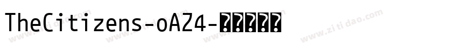 TheCitizens-oAZ4字体转换