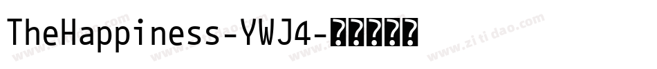 TheHappiness-YWJ4字体转换