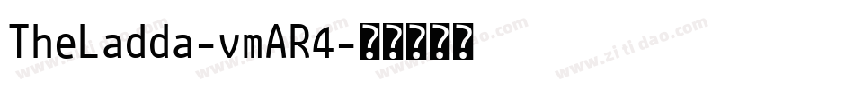 TheLadda-vmAR4字体转换