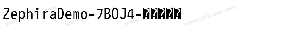 ZephiraDemo-7BOJ4字体转换