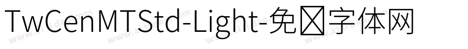 TwCenMTStd-Light字体转换