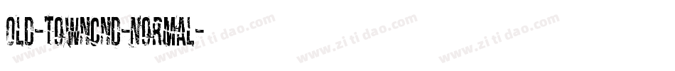 Old-TownCnd-Normal字体转换