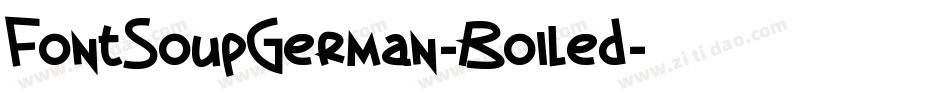 FontSoupGerman-Boiled字体转换