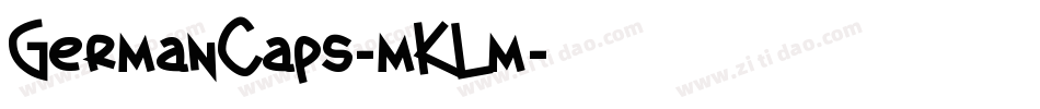 GermanCaps-mKLm字体转换