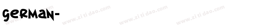 german字体转换