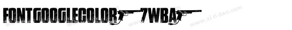 FontGoogleColor-7WBA字体转换