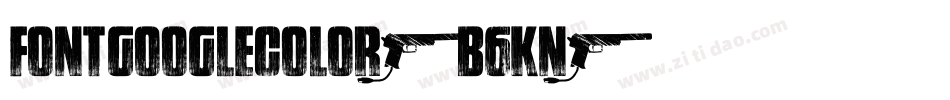 FontGoogleColor-B6Kn字体转换