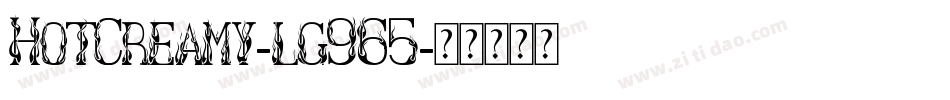 HotCreamy-lg965字体转换