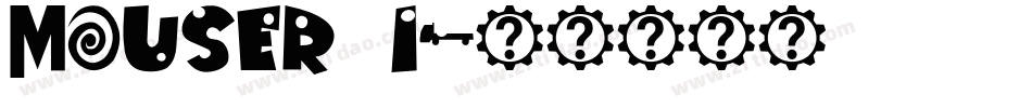 Mouser_i字体转换