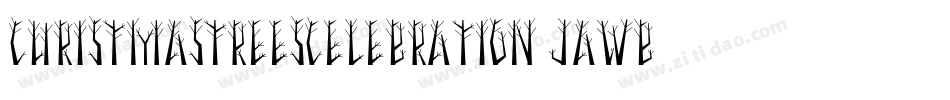 ChristmasTreesCelebration-JAWB字体转换