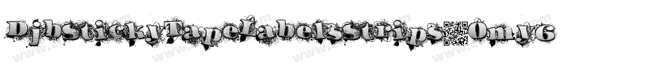 DjbStickyTapeLabelsStrips-Omy6字体转换