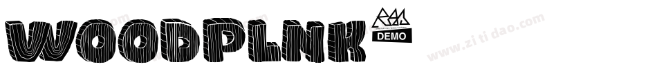 WOODPLNK字体转换