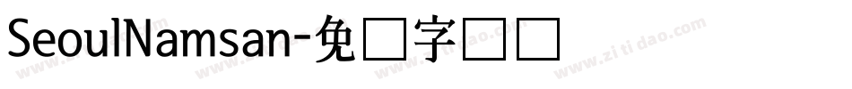 SeoulNamsan字体转换