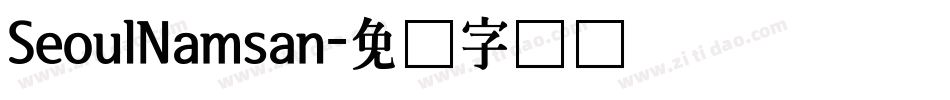 SeoulNamsan字体转换