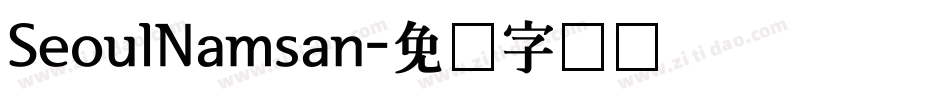 SeoulNamsan字体转换