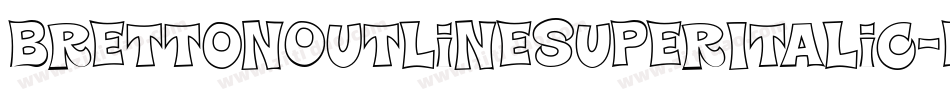 BrettonOutlineSuperItalic-pJwD字体转换