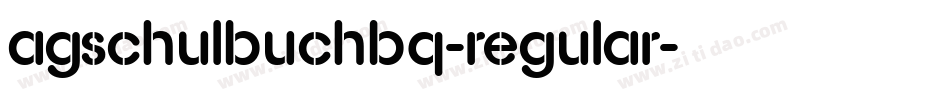 AGSchulbuchBQ-Regular字体转换