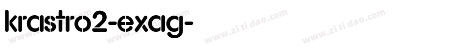 KrAstro2-EXAg字体转换