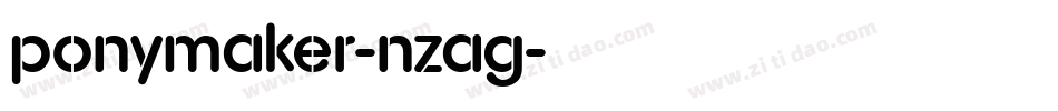 Ponymaker-nzAg字体转换