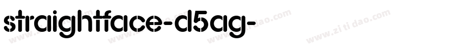 StraightFace-d5Ag字体转换