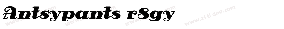 Antsypants-r8gy字体转换