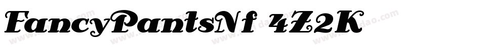 FancyPantsNf-4Z2K字体转换