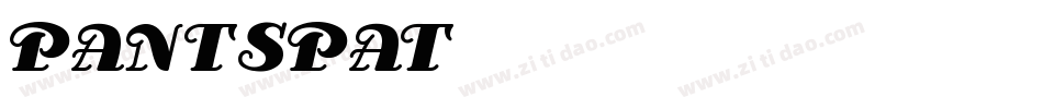 PANTSPAT字体转换