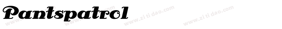 Pantspatrol字体转换