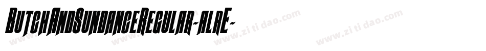 ButchAndSundanceRegular-alrE字体转换