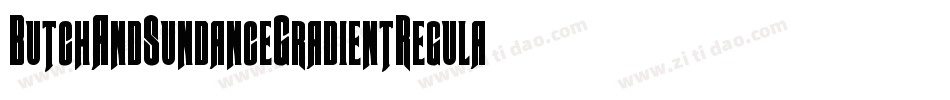 ButchAndSundanceGradientRegular-JPMK字体转换