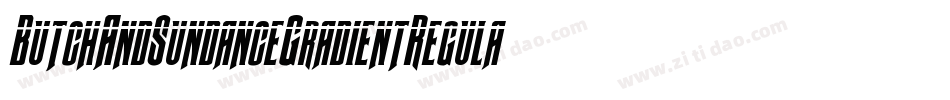 ButchAndSundanceGradientRegular-JPMK字体转换