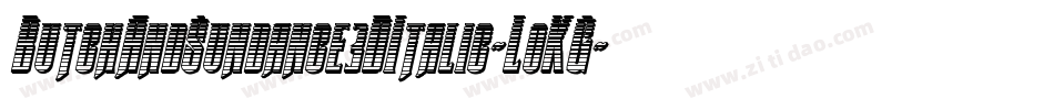 ButchAndSundance3DItalic-LoKG字体转换