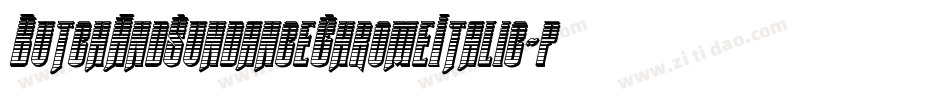 ButchAndSundanceChromeItalic-pd0D字体转换