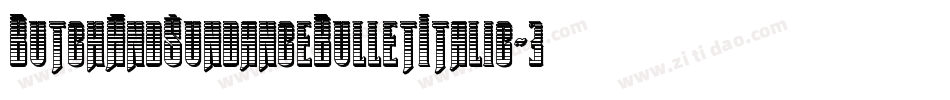 ButchAndSundanceBulletItalic-3DKM字体转换