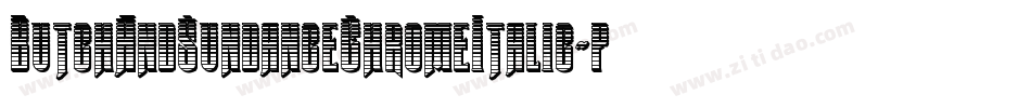 ButchAndSundanceChromeItalic-pd0D字体转换