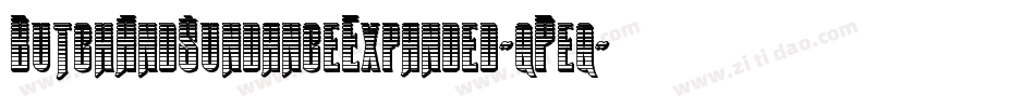 ButchAndSundanceExpanded-qPeq字体转换 ButchAndSundanceExpanded-qPeq字体转换